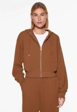 Oysho Felpa Con Zip - Camel