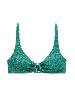 Oysho U-Neck Halter - Bikini Pezzo Sopra - Mottled Turquoise -Fashion Brand 07fe461f28af40129c3bd543b1f5754b