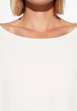 Oysho Off-Shoulder - Felpa - White -Fashion Brand 084200438e034fdaa76f0481674c25f9