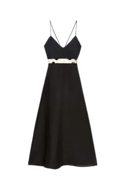 Oysho Long Strappy With WaveVestito EstivoBlack Donna Vestiti OY121C0C8-Q11 -Fashion Brand 094eda712fe3472fbcf0a80999e31855