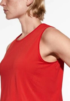 Oysho Cropped Microperforated Technical Sleeveless- Top - Red -Fashion Brand 0a5ee78fcc7448148a266e206da60991