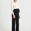Oysho Warm Straight - Pantaloni - Black