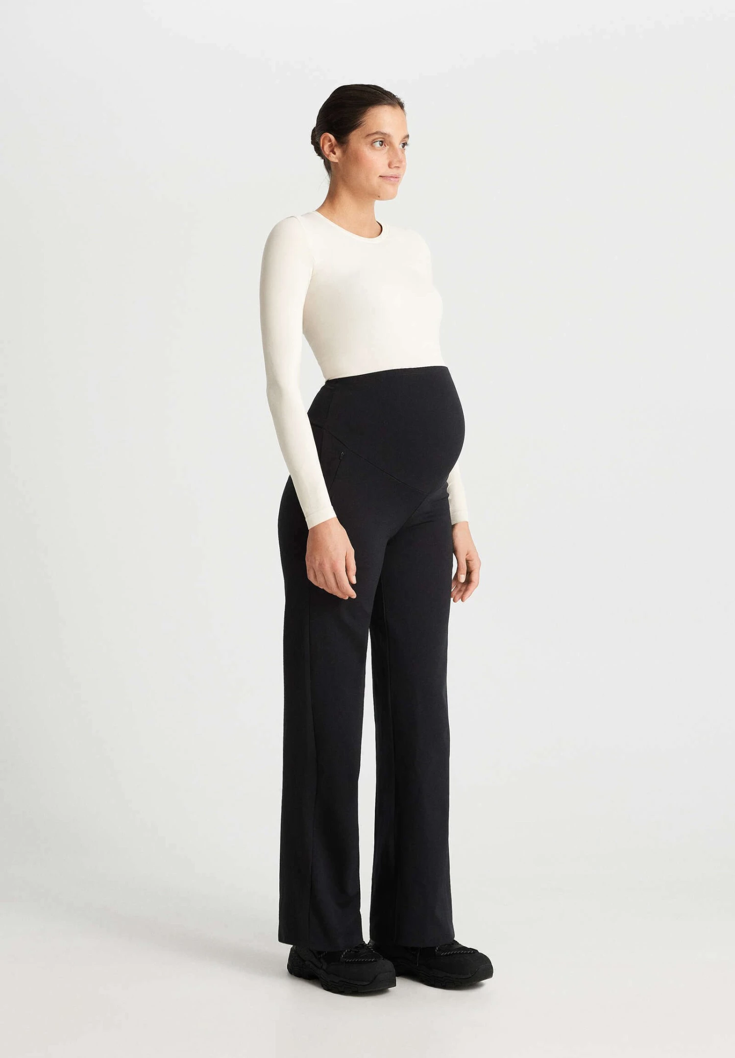 Oysho Warm Straight - Pantaloni - Black 3 Oysho Warm Straight - Pantaloni - Black