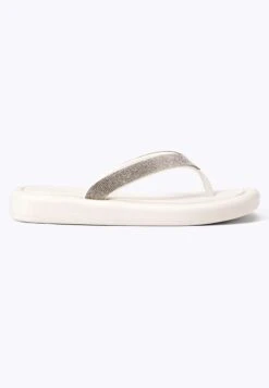 Oysho Jewel Beach - Infradito - White -Fashion Brand 10a3ce8797f9486f88d748ad0545bb86
