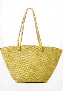 Oysho Basket - Shopping Bag - Yellow -Fashion Brand 137663af4d1048bc88b9c748f805198e