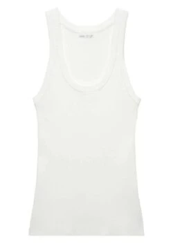 Oysho Sleeveless - Top - White -Fashion Brand 13d066e268724416b4a9c8b08cd732a5