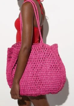 Oysho Open-Weave Shopping BagPink Donna Borse OY151H09N-J11