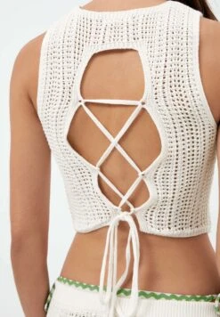 Oysho Cropped CrochetTopOff White Donna T-shirt E Top OY121I07E-A11 13 Oysho Cropped CrochetTopOff White Donna T-shirt E Top OY121I07E-A11 -Fashion Brand 14f4cdcc8f134e6d9d707ab77adcc7b6