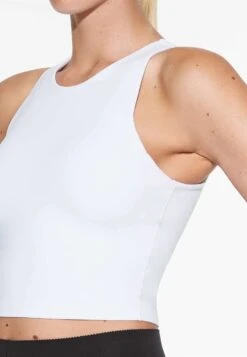 Oysho Compressive Tank- Top - White -Fashion Brand 156e38a0997c455f82a742f89aa8e55a