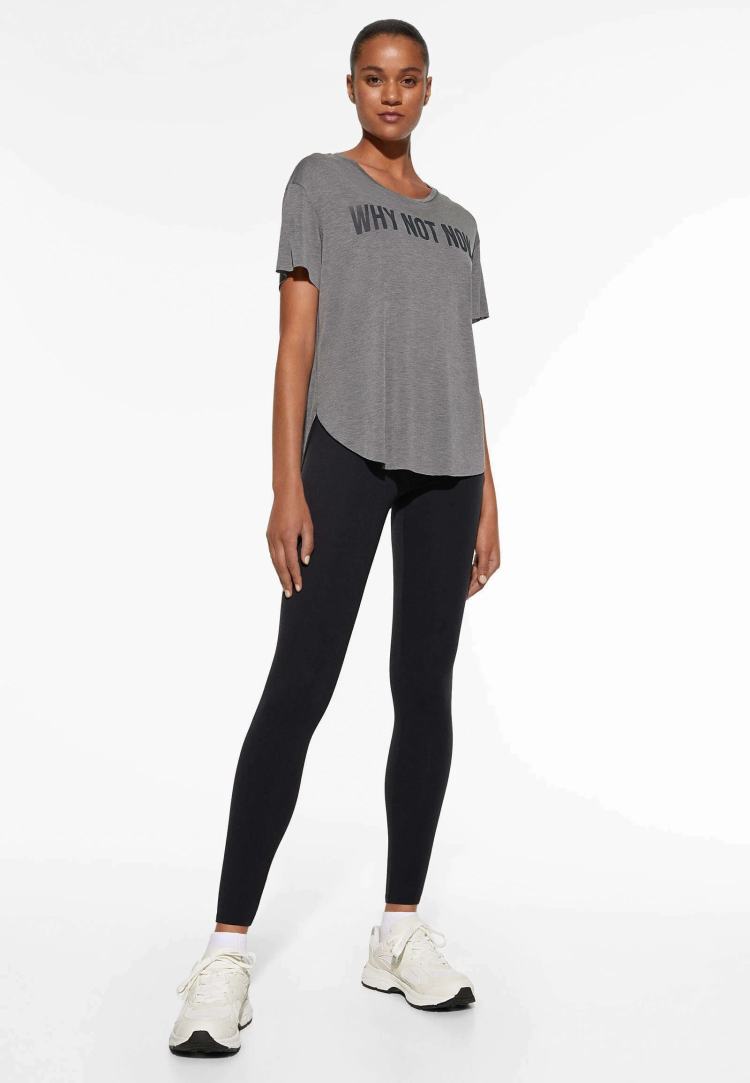 Oysho Short Sleeve With Slogan- T-Shirt Con Stampa - Light Grey 4 Oysho Short Sleeve With Slogan- T-Shirt Con Stampa - Light Grey - immagine 2