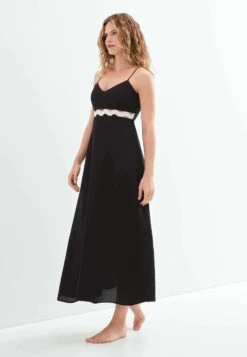 Oysho Long Strappy With WaveVestito EstivoBlack Donna Vestiti OY121C0C8-Q11