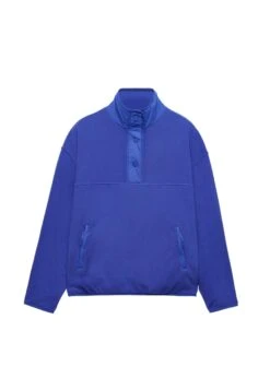 Oysho Kangaroo Felpa In PileBlue Donna Felpe OY141G02P-K11 -Fashion Brand 1c17b07b1938422888c6ed0f147b9417