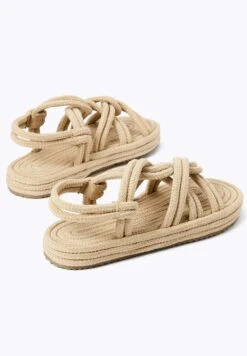 Oysho Rope- Sandali Con Plateau - Beige -Fashion Brand 21c2cae45356465cb92a32e9931b25ab