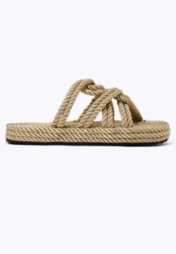 Oysho Rope - Ciabattine - Gold Coloured -Fashion Brand 2636cb850cca41418b5c9839aadb0548