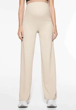 Oysho Comfortlux Maternity Straight-LegPantaloniBeige Donna Pantaloni OY141E0G9-B11