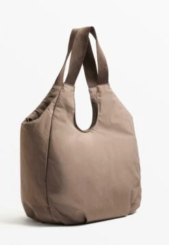 Oysho SHOPPER WITH CONTRASTING HANDLE - Shopping Bag - Brown -Fashion Brand 27f38c95878a45c4a73390e354451ac2