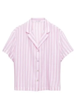 Oysho Stripe Short-SleevedMaglia Del PigiamaPink Donna Intimo Notte E Loungewear OY181Q12H-J11 -Fashion Brand 28e38aee90804793bce11dea543c890f