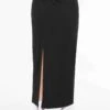 Oysho Modal Knot Midi - Gonna Lunga - Black -Fashion Brand 32004cf0036a4d14831c491ebe1a57b3