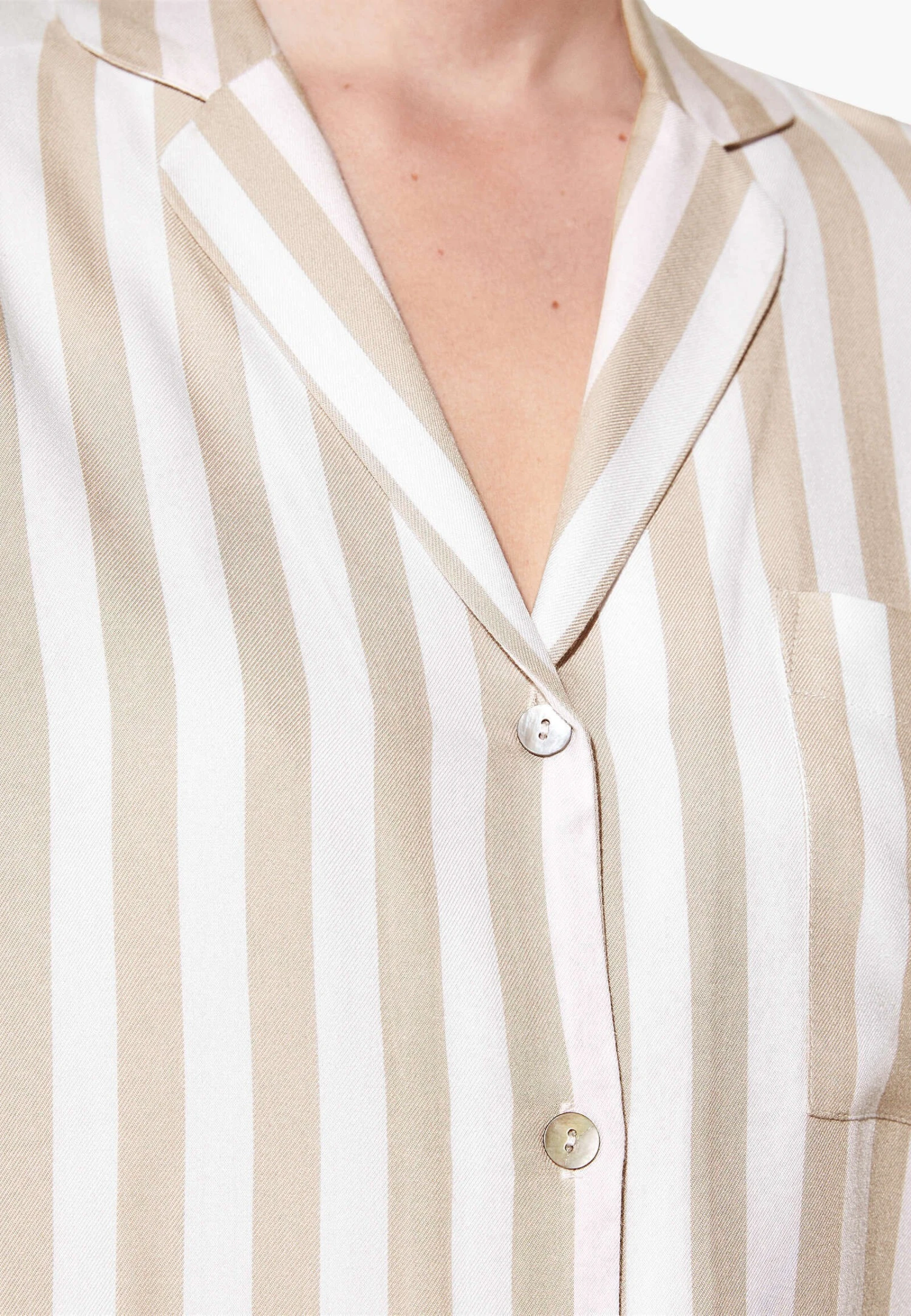 Oysho Striped Long-Sleeved Maglia Del PigiamaBeige Donna Intimo Notte E Loungewear OY181Q12R-B11 6 Oysho Striped Long-Sleeved Maglia Del PigiamaBeige Donna Intimo Notte E Loungewear OY181Q12R-B11 - immagine 4