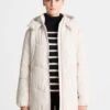 Oysho Primaloftâ® WaterblockCappotto InvernaleWhite Donna Cappotti OY121U016-A11
