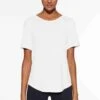Oysho Open Back Short-Sleeved T-Shirt BasicWhite Donna T-shirt E Top OY141D09K-A11
