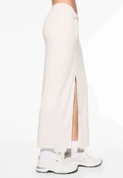 Oysho Modal Knot Midi - Gonna Lunga - White -Fashion Brand 35def842824147109e0db45883cfb205