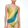 Oysho Shiny Triangle - Costume Da Bagno - Green -Fashion Brand 35fd4980158044e0ab00cbb0e4ab6a2f