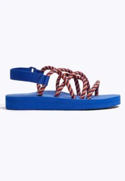 Oysho Cord - Sandali - Blue -Fashion Brand 3668a45a6aa0450ab4f9aaa11f2c75b3