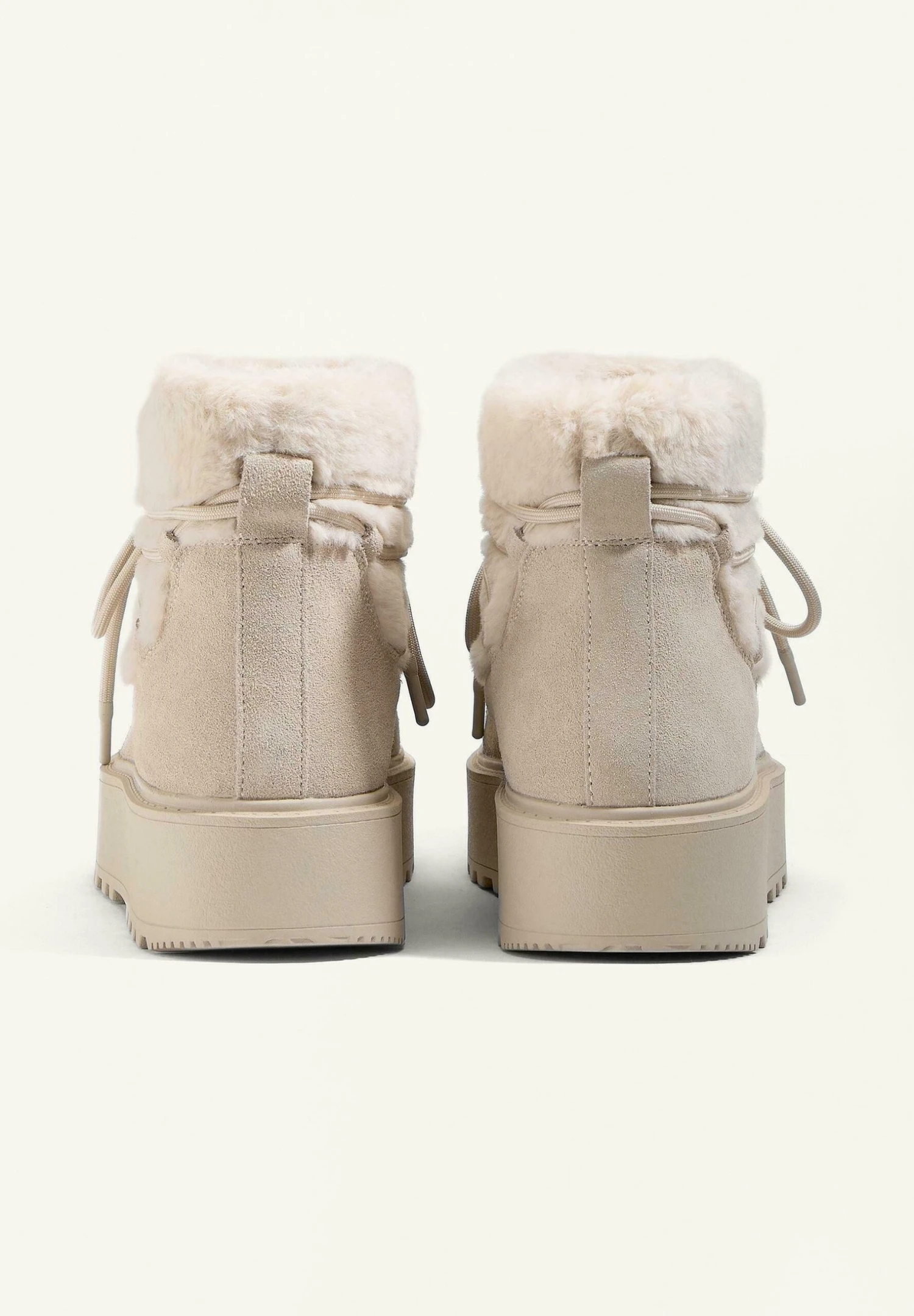 Oysho LACE-UP - Stivali Da Neve - White 10 Oysho LACE-UP - Stivali Da Neve - White - immagine 8