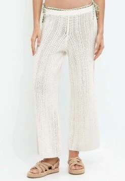 Oysho Crochet - Pantaloni - Off White
