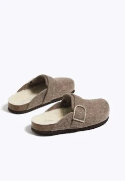 Oysho Buckled - Ciabattine - Brown -Fashion Brand 39448a07727148999134a117c58be6a2