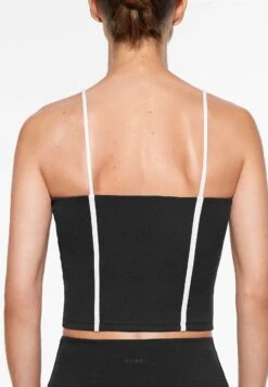 Oysho Comfortlux Strappy With PipingTopBlack Donna T-shirt E Top OY141D09J-Q11 -Fashion Brand 396e01d260a2470094445b6349ab184f