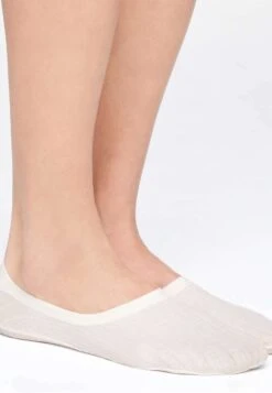 Oysho 2 Pairs Of FootsiesCalziniMottled Beige Donna Calze OY181F0OO-B11