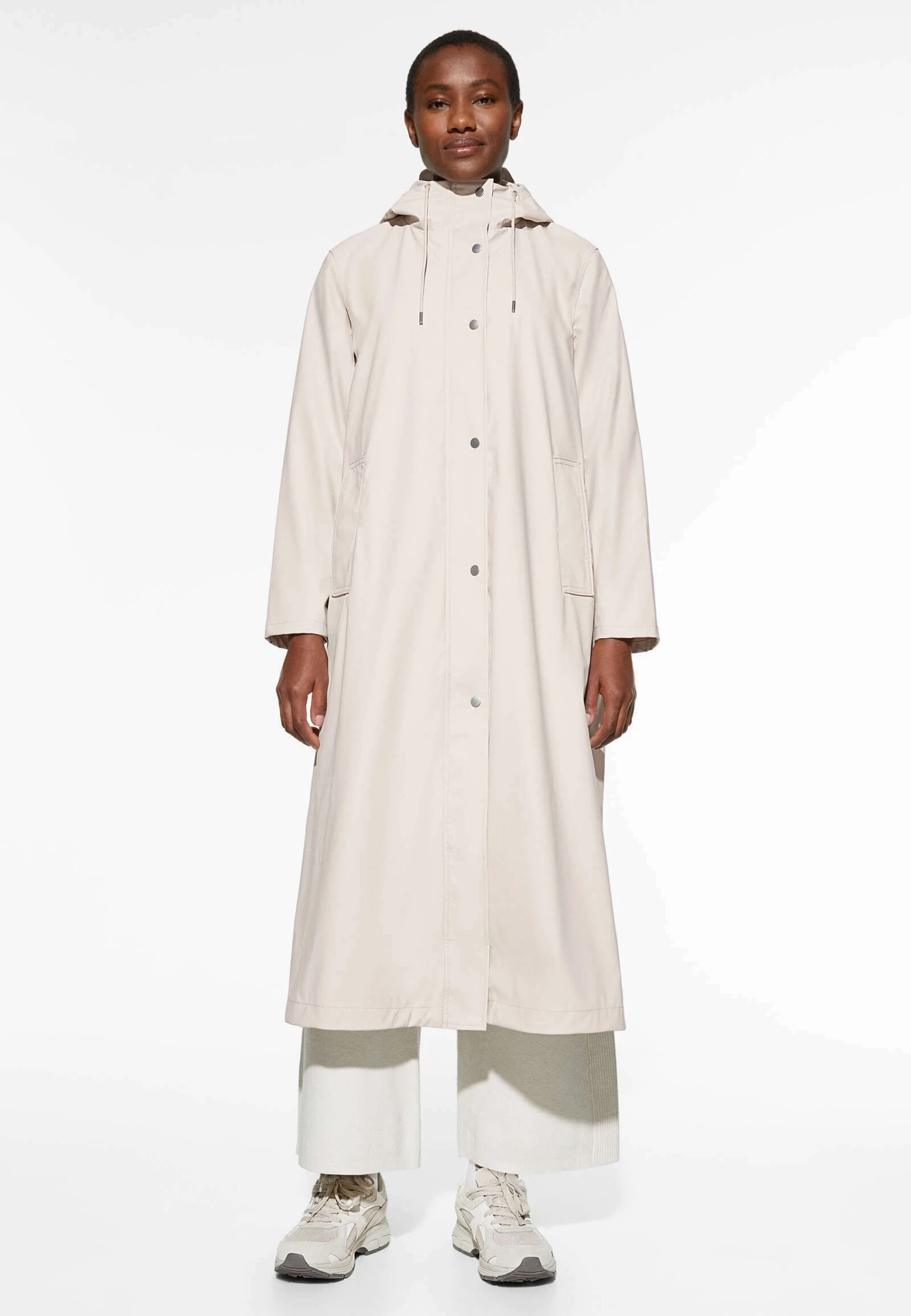 Oysho Long 3K Water-ResistantImpermeabileStone Donna Cappotti OY121U02B-C11 3 Oysho Long 3K Water-ResistantImpermeabileStone Donna Cappotti OY121U02B-C11