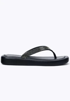 Oysho Jewel Beach - Infradito - Black -Fashion Brand 45ccb93a33e54f3083a9ecb62148ac61