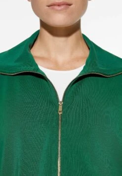 Oysho With Piping - Felpa Con Zip - Green -Fashion Brand 485883ff39f349539dced09908d43441