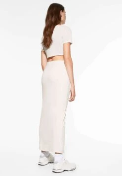 Oysho Modal Knot Midi - Gonna Lunga - White -Fashion Brand 486e7f2cc30d4a3c85570804750f01e5