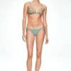 Oysho With Ties Bikini Pezzo SottoGreen Donna Moda Mare OY181I0O1-M11