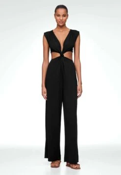 Oysho Long Cut OutTuta JumpsuitBlack Donna Tute Jumpsuit OY121T02Y-Q11