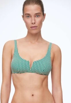 Oysho GeometricBikini Pezzo SopraNeon Green Donna Moda Mare OY181J0BH-M11