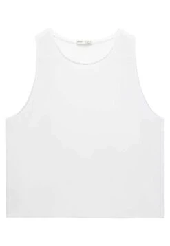 Oysho Microperforated Technical SleevelessTopWhite Donna T-shirt E Top OY121D072-A11 -Fashion Brand 4fe4a1368e4b404a9bb59befaee125a6
