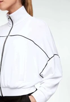 Oysho Cuffed With Piping 31799791Giacca SportivaWhite Donna Giacche E Blazer OY121G01M-A11 -Fashion Brand 507d1a7b85dd402ca0dbc28701db0b5b
