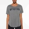 Oysho Short Sleeve With Slogan- T-Shirt Con Stampa - Light Grey