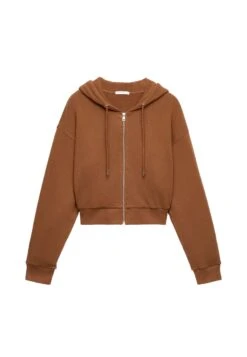Oysho Felpa Con Zip - Camel -Fashion Brand 535c9f97954d4022808adfc2a8ae4c04
