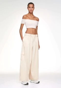 Oysho Wide-LegPantaloni CargoWhite Donna Pantaloni OY121A0AS-A11 -Fashion Brand 54da9ab7f17b4b62aed0ef3c12ca8f8a