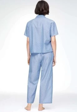 Oysho Short-Sleeved PlumetiMaglia Del PigiamaBlue Donna Intimo Notte E Loungewear OY181Q12E-K11 -Fashion Brand 57c3f15aa9664efabbf70981440b4233