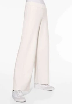 Oysho Ribbed - Pantaloni - White