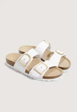 Oysho Buckle ThongCiabattineWhite Donna Ciabatte E Zoccoli OY111D09D-A11 -Fashion Brand 594bc8742f514e0a82d3aaf122b4bc11