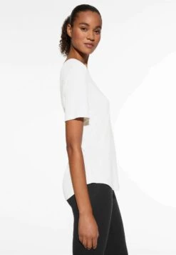 Oysho Open Back Short-Sleeved T-Shirt BasicWhite Donna T-shirt E Top OY141D09K-A11 -Fashion Brand 5c5ff93498754793b42ef21bca83e343
