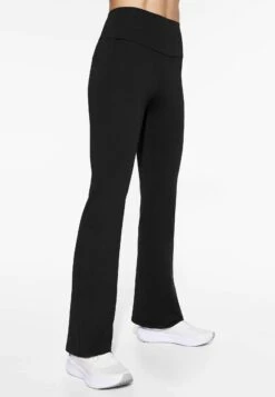 Oysho Comfortlux Bootcut With Pocket - Pantaloni - Black